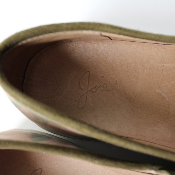 Joie Huxley camouflage slip on sneakers nubuck leather flat shoes 37 EU / 7 US - Picture 9 of 10